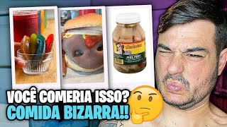 10 Comidas BIZARRAS nos ESTADOS UNIDOS ( DUVIDO VOCÊ COMER )