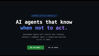 Judgment Layer for Financial AI Agents (Ancora)