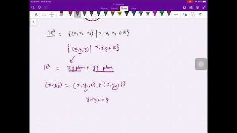 Lecture 105 Linear Algebra (Direct Sum decomposition)