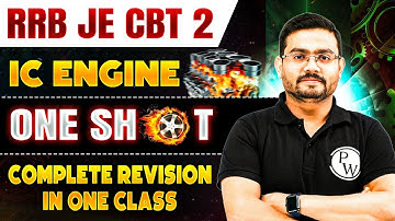IC ENGINE ONE SHOT | RRB JE Mechanical Classes | Internal Combustion Engine | Mechanical Engineering