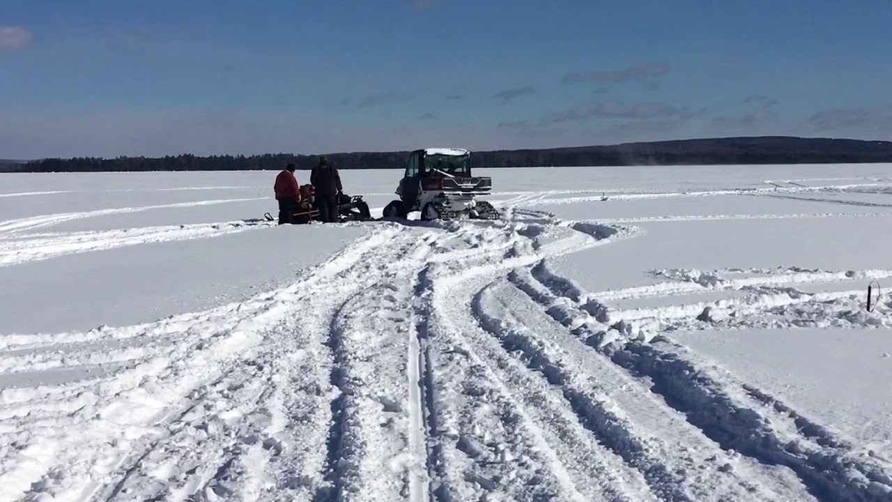 Ice fishing East Grand Lake Maine YouTube