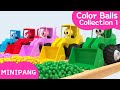 Learn colors with minipang  color balls collection1  minipang tv 3d play