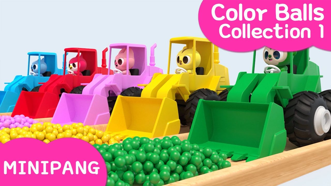 Learn colors with MINIPANG  Color Balls Collection1  MINIPANG TV 3D Play