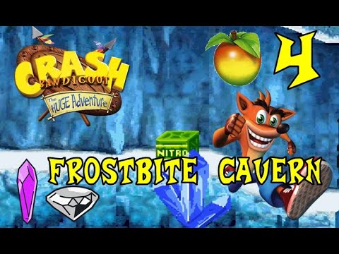 Crash Bandicoot: The Huge Adventure - Wumpa 4: Frostbite Cavern - YouTube