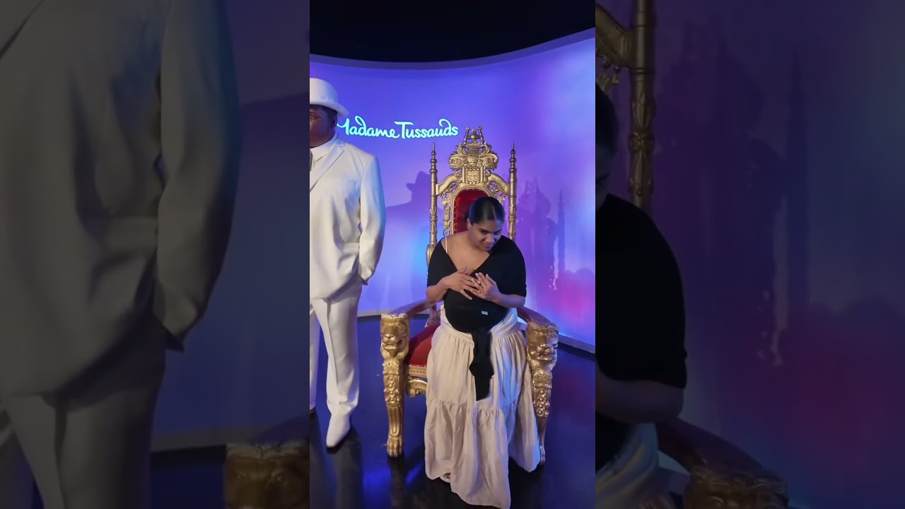 Seeing the wax museum with my family