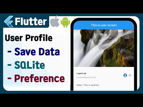 Flutter - Sign in & Sign up (3) User Profile ( SQLite, Preference, save data ) example, tutorial
