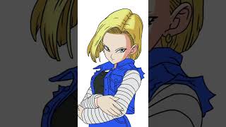 Dibujo De Androide 18 Dragon Ball