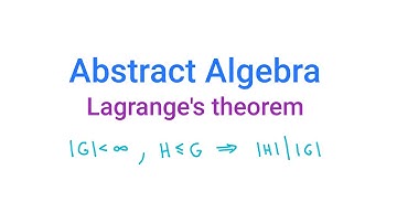 Abstract Algebra: Lagrange