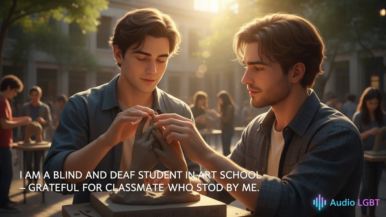 I AM A BLIND AND DEAF STUDENT IN ART SCHOOL — GRATEFUL FOR THE CLASSMATE WHO STOOD BY ME
