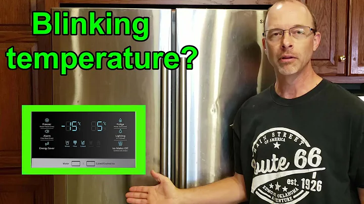 Samsung refrigerator BLINKING TEMPERATURE? FROZEN FOOD? How to fix!!!