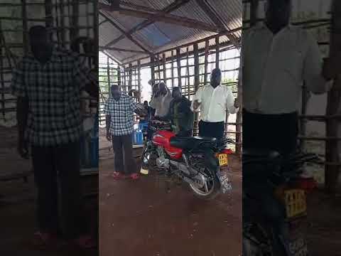 A Christian Ministry Motorbike is Blessed in Isbania Kenya