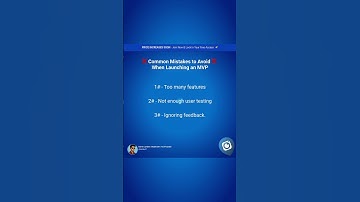 ❌ Common Mistakes to Avoid When Launching an MVP ❌