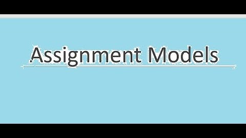 Quantitative Techniques in Management I Assignment Problem I Hungarian Method I Part2 I Education_24