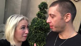 Bev Lyons speaks to Example in Glasgow