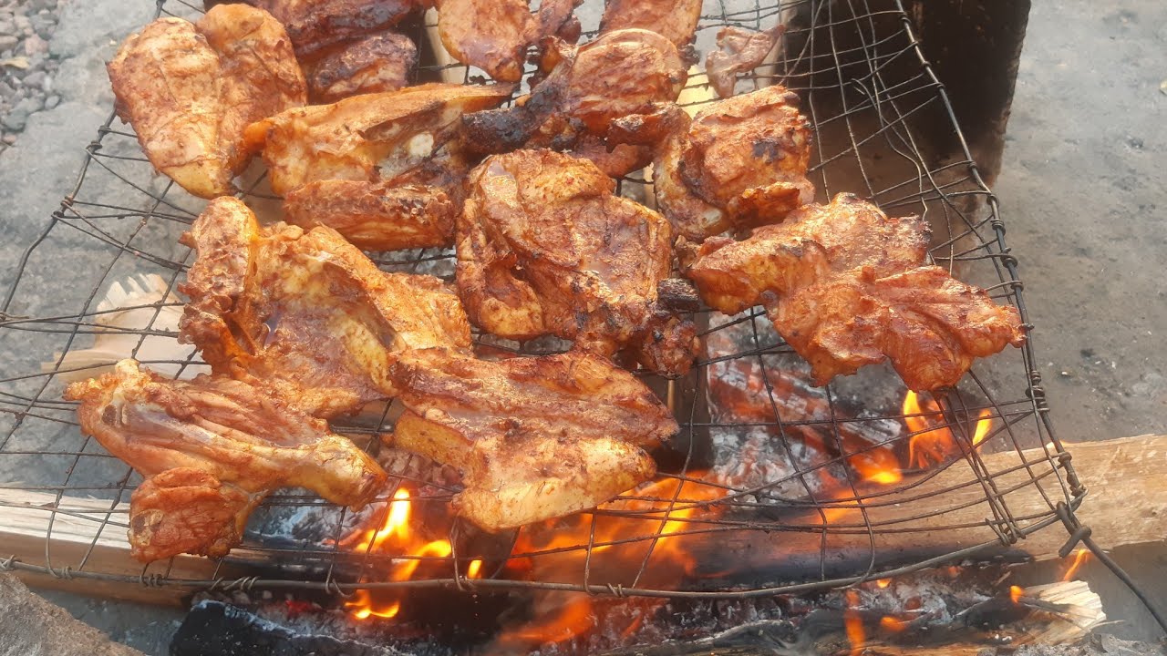 Pollo a la parrilla en casa