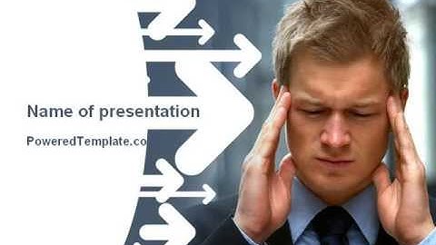 Business Trouble PowerPoint Template by PoweredTemplate.com