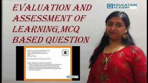 EVALUATION & ASSESSMENT OF LEARNING ||MCQ BASED QUESTION ||CTET ||HTET ||GCNET||NET ||2020 ||LATEST