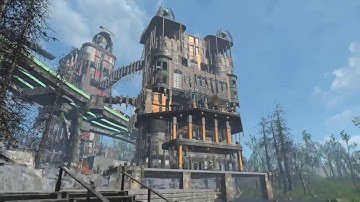 Fallout 4 settlement. The Towers of the Ghoul.   Conquest mod location