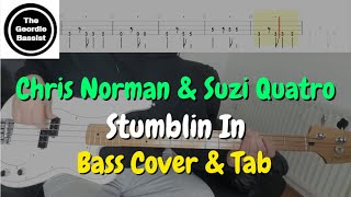 Chris Norman & Suzi Quatro - Stumblin In - Bass cover with tabs