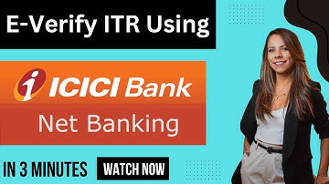 ITR E-Verify using ICICI net banking | Income Tax E-verify using ICICI net banking