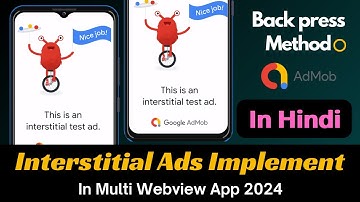 Create Interstitial Ads in Fragment for Multi Webview App