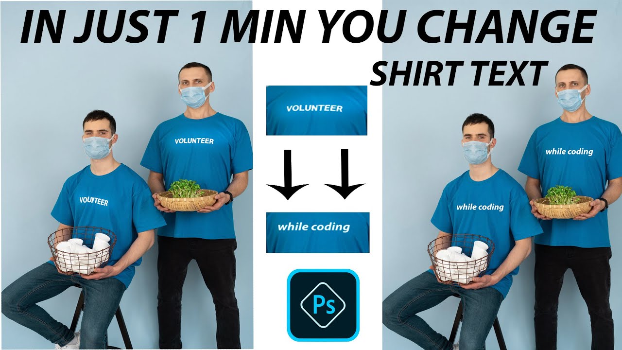 Replace text in any image with this simple trick! | Photoshop Editing ...