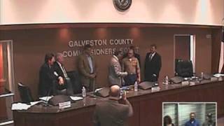 Marine saluted by hometown Galveston and county