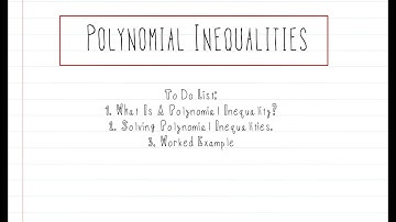 Algebra: Solving Polynomial Inequalities