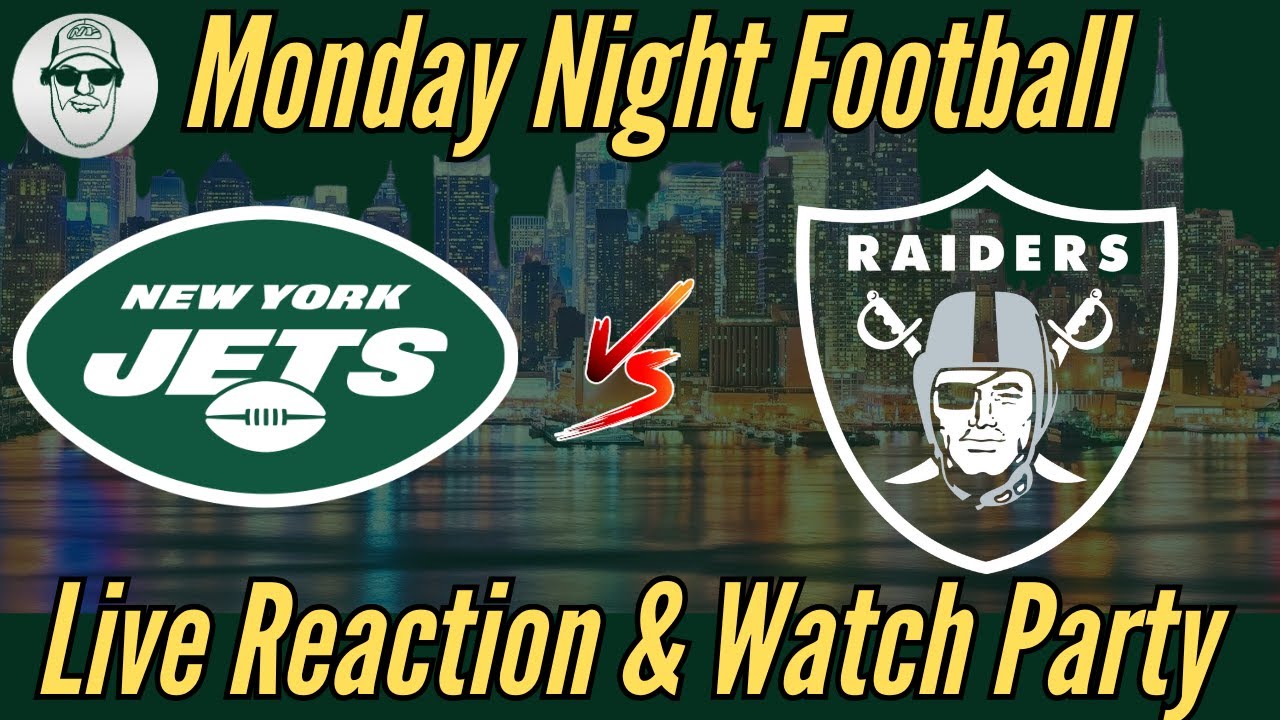 NY JETS vs RAIDERS LIVE REACTION & WATCH PARTY YouTube