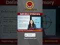 Definition of Memory | Beautiful Soul & Mind | Psychology With Dr Arti Kandolkar