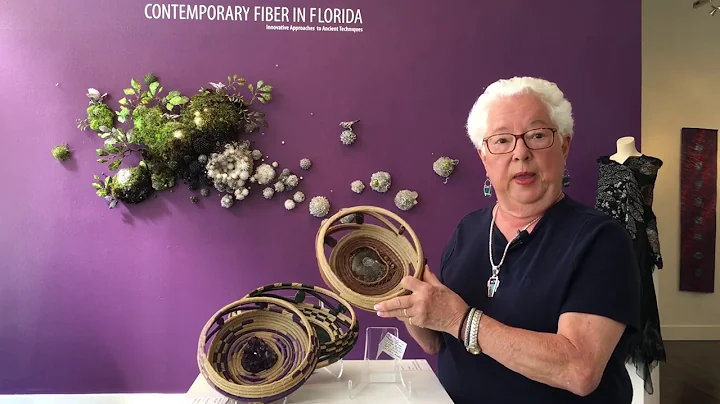 Kathryn Erickson, fiber artist exhibits her basket...
