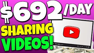 Earn $692.70 By Sharing Someone Else's YouTube Videos! *FREE* (Make Money Online)