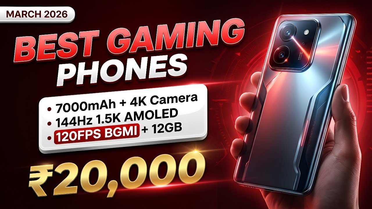 Top 5 Best Gaming Phones Under ₹20,000 🔥 120FPS BGMI | 144Hz AMOLED ...