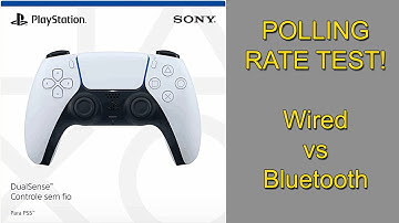 PlayStation DualSense (DSX) - POLLING RATE TEST (Wired vs Bluetooth)