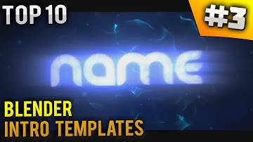 TOP 10 Blender intro templates #3 (Free download)