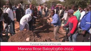 Funeral Service of Manana Rose Baloyi