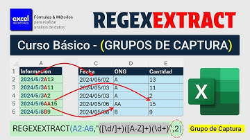 ❇️Nuevo❇️ Crear Grupos de Captura con REGEXEXTRACT en Excel