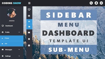 Sidebar Menu With Sub-Menu Dashboard Template UI - Side Navigation Bar - Using CSS, HTML & jQuery
