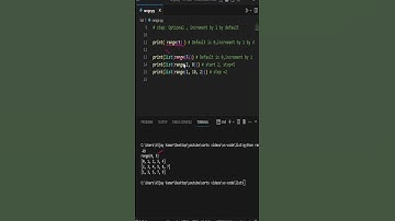 range function in python 3 #python3 #pythonshorts - Hindi