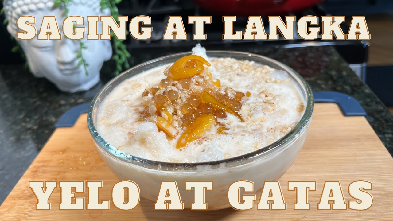 Minatamis sa Saging at Langka! na may gatas at yelo! YouTube