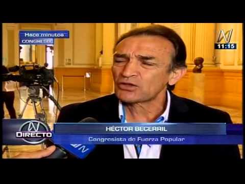 Congresistas Julio Gago y Hector Becerril opinaron sobre coyuntura parlamentarios gobierno de navarra