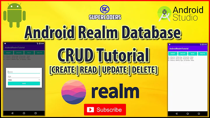 Android Realm Crud Tutorial | [ Create | Read | Update | Delete ]