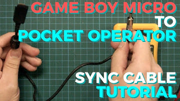 How to make a Game Boy Micro to Pocket Operator sync cable