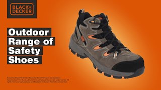 BLACK+DECKER Outdoor terrex gtx k Safety Shoes | Black+Decker Safety - YouTube