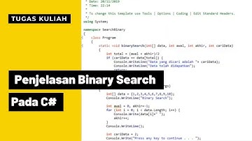 Penjelasan Binary Search di C#