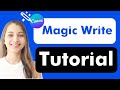 ✨ Canva Magic Write Tutorial | How to Use Canva’s AI Writing Tool