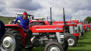 The gather for the Edmundbyers tractor run.