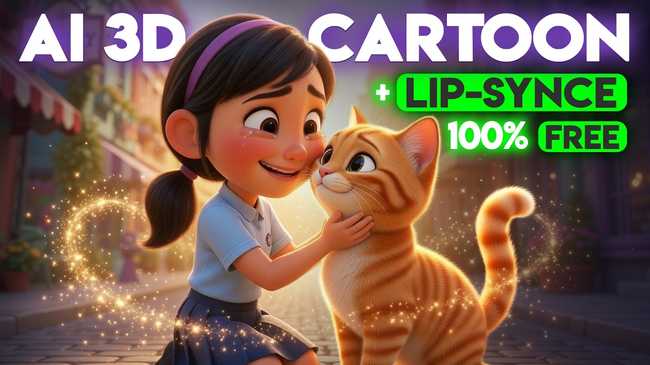 Создайте полноценную 3D-мультяшную анимацию с помощью БЕСПЛАТНОГО ИИ | Единообразные персонажи + ...