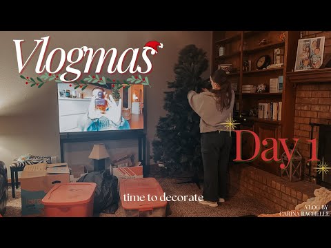 VLOGMAS DAY 1 | decorating for christmas (ft. my childhood christmas decorations)