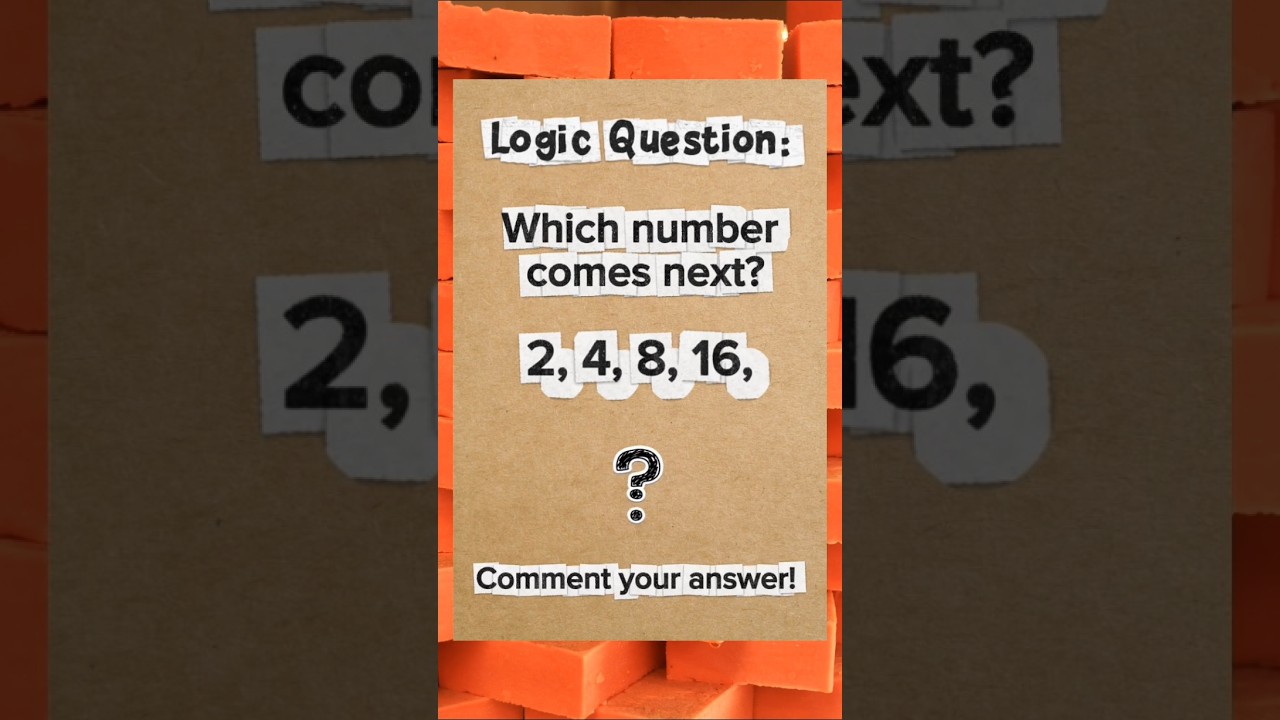 Can You Find the Next Number? #Logic #Quiz #BrainTeaser - YouTube